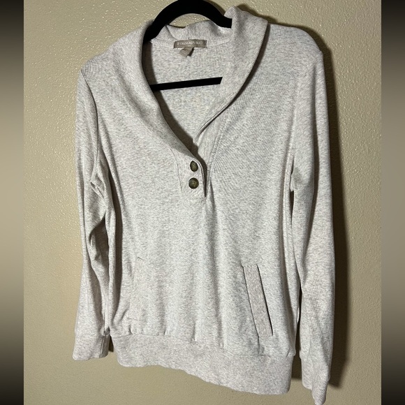 Banana Republic Sweaters - Banana Republic Gray Cowl Neck Sweater Soft Knit Cream size small